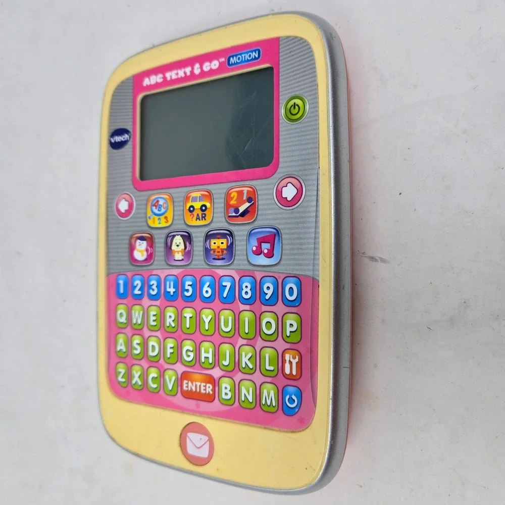 Vtech ABC Text & Go Motion Pink Handheld Educational Learning Toy QWERTY